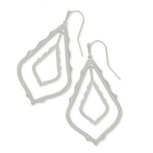 Kendra Scott Simon Drop Earrings in Silver. NWOT